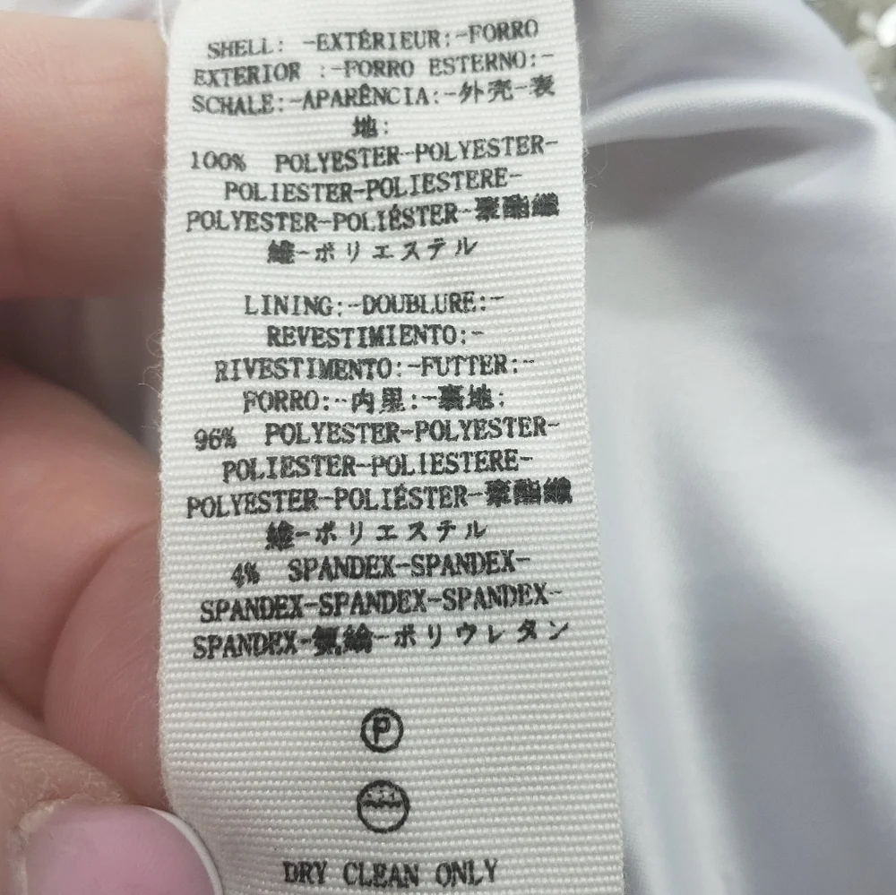 Free People Women US 6 champagne all over sequin dress Party Girl mini side zip - Picture 9 of 15